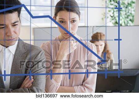 Business people examining graph on window View Large Photo Image Stock Photo - Business people examining graph on window. Fotosearch