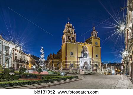 Our Lady of Guanajuato church in Plaza de la Paz at dawn, Guanajuato, Guanajuato, Mexico View Large Photo Image Stock Image - Our Lady of Guanajuato church in Plaza de la Paz at dawn, Guanajuato, Guanajuato, Mexico. Fotosearch