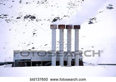 Power plant in arctic landscape View Large Photo Image Stock Image - Power plant in arctic landscape. Fotosearch