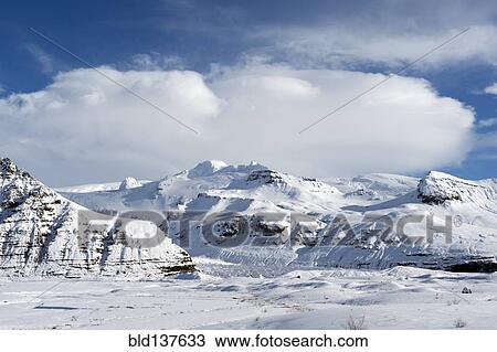 Snow covered mountain in rural landscape View Large Photo Image Stock Image - Snow covered mountain in rural landscape. Fotosearch