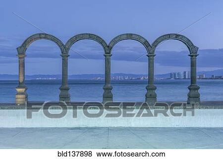 Stone arches overlooking ocean, Puerto Vallarta, Jalisco, Mexico View Large Photo Image Stock Photo - Stone arches overlooking ocean, Puerto Vallarta, Jalisco, Mexico. Fotosearch