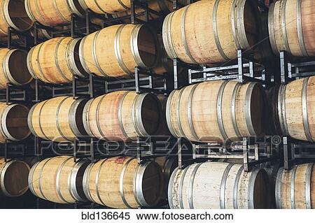 Stock Photography - Wine barrels aging. Fotosearch