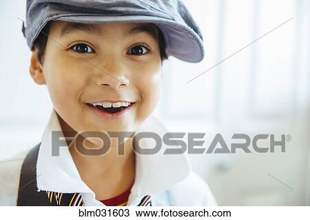 Mixed race boy smiling View Large Photo Image Stock Image - Mixed race boy smiling. Fotosearch