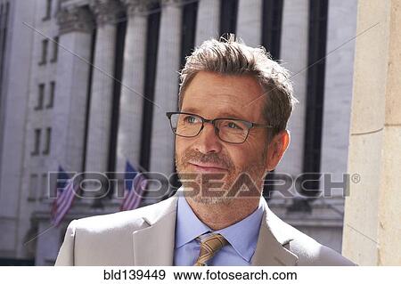 Caucasian businessman in city, New York City, New York, United States View Large Photo Image Stock Photo - Caucasian businessman in city, New York City, New York, United States. Fotosearch