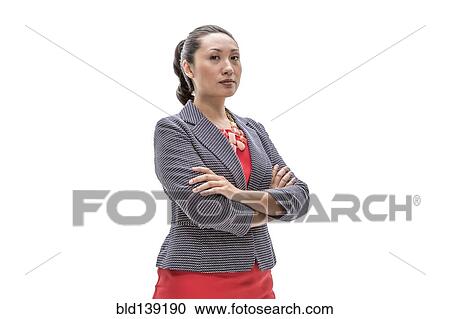 Pacific Islander businesswoman standing with arms crossed View Large Photo Image Stock Image - Pacific Islander businesswoman standing with arms crossed. Fotosearch