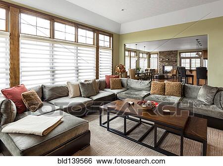 Sofa and coffee table in living room View Large Photo Image Stock Photograph - Sofa and coffee table in living room. Fotosearch