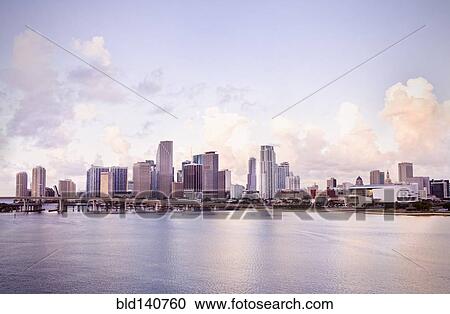 Miami city skyline and harbor, Florida, United States View Large Photo Image Stock Image - Miami city skyline and harbor, Florida, United States. Fotosearch