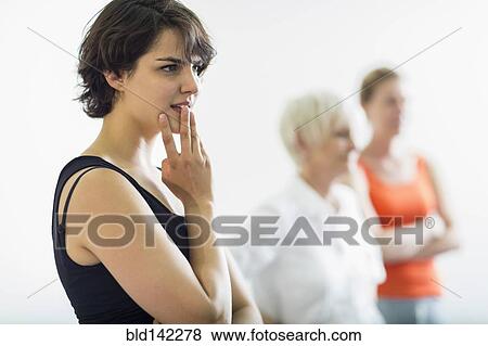 Stock Photo - Student listening in acting class. Fotosearch