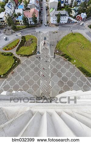 High angle view of tower overlooking and cityscape, Reykjavik, Iceland View Large Photo Image Stock Photo - High angle view of tower overlooking and cityscape, Reykjavik, Iceland. Fotosearch