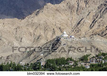 Ornate monastery in rocky mountain valley, Leh, Ladakh, India View Large Photo Image Picture - Ornate monastery in rocky mountain valley, Leh, Ladakh, India. Fotosearch