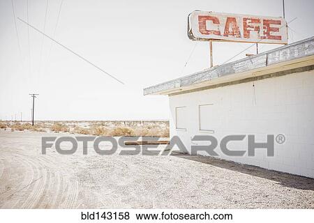Abandoned cafe on rural dirt road View Large Photo Image Stock Photo - Abandoned cafe on rural dirt road. Fotosearch