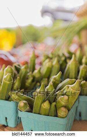 Close up of produce at farmers market View Large Photo Image Stock Photo - Close up of produce at farmers market. Fotosearch