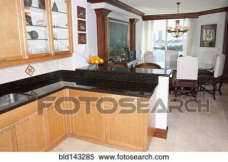 Countertops and cabinets in modern kitchen View Large Photo Image Stock Photography - Countertops and cabinets in modern kitchen. Fotosearch