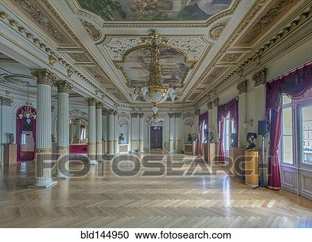 Stock Image - Ornate decor in Croatian National Theater, Zagreb, Zagreb, Croatia. Fotosearch