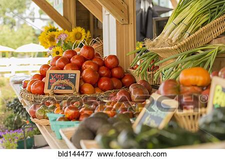 Stock Photo - Produce at farmers market. Fotosearch