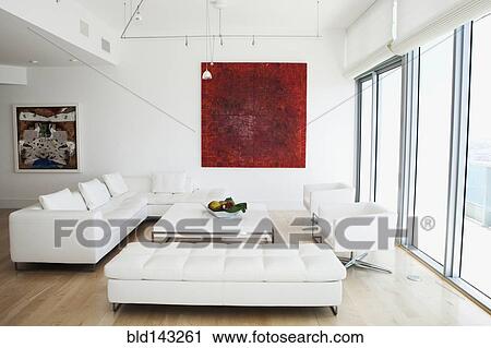 Sofas, coffee table and wall art in modern living room View Large Photo Image Stock Image - Sofas, coffee table and wall art in modern living room. Fotosearch