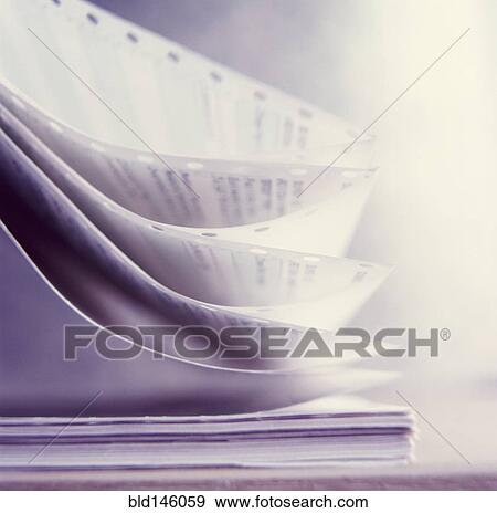 Close up of articulated computer paper View Large Photo Image Stock Photo - Close up of articulated computer paper. Fotosearch