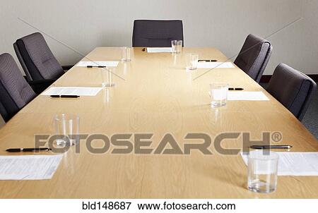 Empty office conference room View Large Photo Image Stock Photo - Empty office conference room. Fotosearch