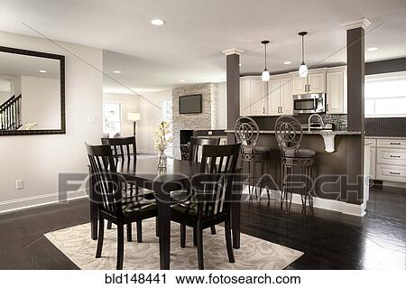 Interior of elegant dining room View Large Photo Image Stock Image - Interior of elegant dining room. Fotosearch
