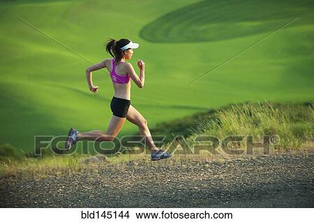 Japanese runner running in countryside View Large Photo Image Picture - Japanese runner running in countryside. Fotosearch