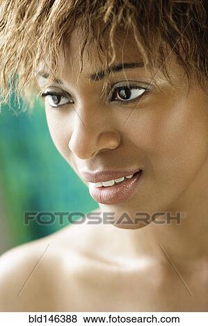 Serious African American woman View Large Photo Image Stock Photo - Serious African American woman. Fotosearch