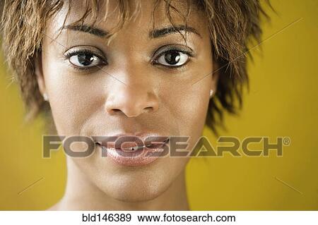Serious African American woman View Large Photo Image Stock Photo - Serious African American woman. Fotosearch