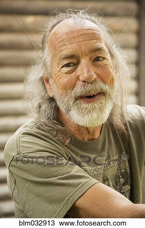 Stock Image - Caucasian man smiling. Fotosearch