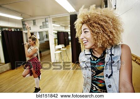 Dancer and singer rehearsing in studio View Large Photo Image Stock Image - Dancer and singer rehearsing in studio. Fotosearch