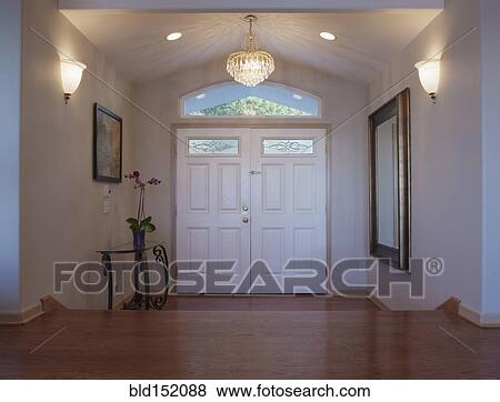 Doorway and steps in foyer View Large Photo Image Stock Photo - Doorway and steps in foyer. Fotosearch