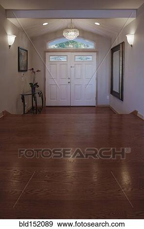 Doorway and steps in foyer View Large Photo Image Stock Photo - Doorway and steps in foyer. Fotosearch