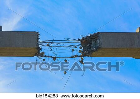 Close up of deteriorating concrete span under construction View Large Photo Image Stock Image - Close up of deteriorating concrete span under construction. Fotosearch