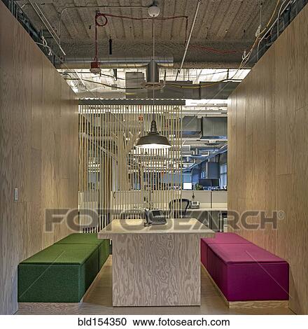 Stock Image - Modern architecture of office conference room. Fotosearch