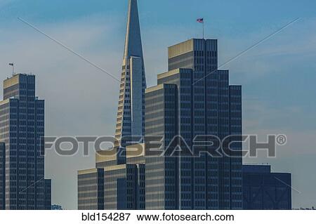 Stock Photo - "Skyscrapers in San Francisco cityscape, California, United States". Fotosearch