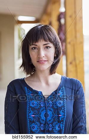 Close up of smiling Hispanic woman View Large Photo Image Stock Image - Close up of smiling Hispanic woman. Fotosearch