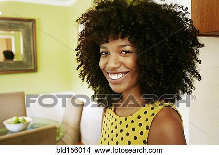 Close up of smiling mixed race woman View Large Photo Image Picture - Close up of smiling mixed race woman. Fotosearch