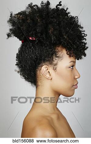 Stock Photo - Close up profile of mixed race woman. Fotosearch