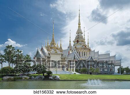 "Ornate temple and pond, Sikhiu, Nakhon Ratchasima, Thailand" View Large Photo Image Stock Image - "Ornate temple and pond, Sikhiu, Nakhon Ratchasima, Thailand". Fotosearch