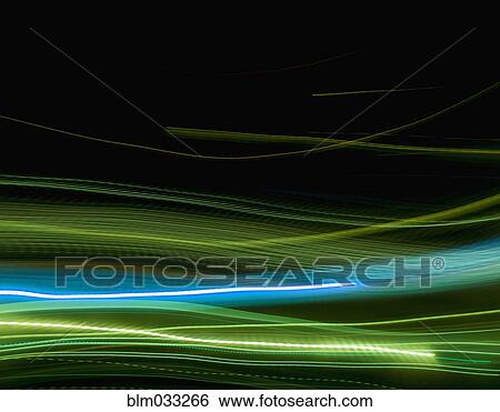 Flowing blue and green energy lights View Large Photo Image Stock Photograph - Flowing blue and green energy lights. Fotosearch