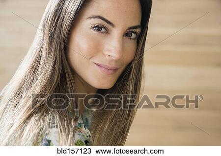 Close up of Caucasian woman smiling View Large Photo Image Stock Image - Close up of Caucasian woman smiling. Fotosearch