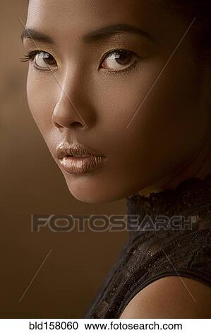 Close up of glamorous woman View Large Photo Image Stock Image - Close up of glamorous woman. Fotosearch