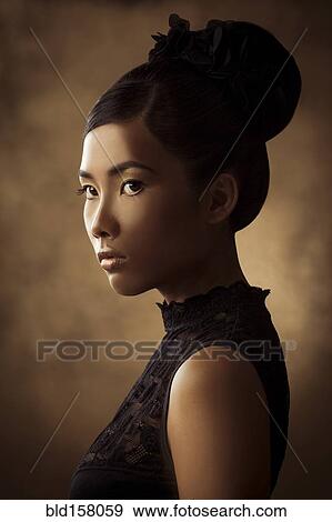 Stock Photo - Close up of glamorous woman. Fotosearch