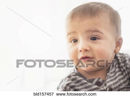 Stock Photo - Close up of mixed race baby boy. Fotosearch