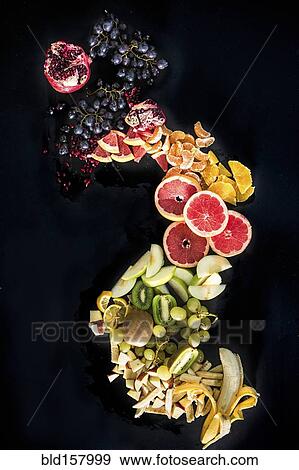 Sliced fruits arranged in spiral View Large Photo Image Stock Photo - Sliced fruits arranged in spiral. Fotosearch