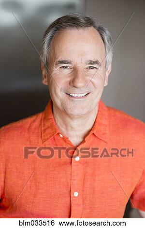 Close up of older Caucasian man smiling View Large Photo Image Stock Photograph - Close up of older Caucasian man smiling. Fotosearch