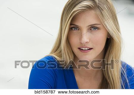 Close up of Caucasian woman View Large Photo Image Stock Photo - Close up of Caucasian woman. Fotosearch