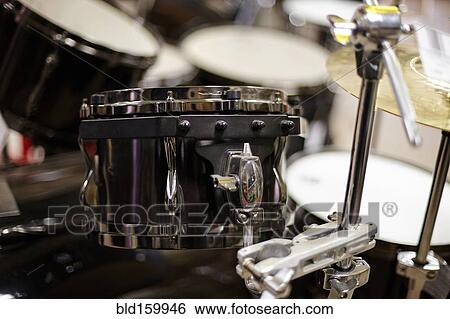Close up of drum snares and cymbals View Large Photo Image Stock Photograph - Close up of drum snares and cymbals. Fotosearch