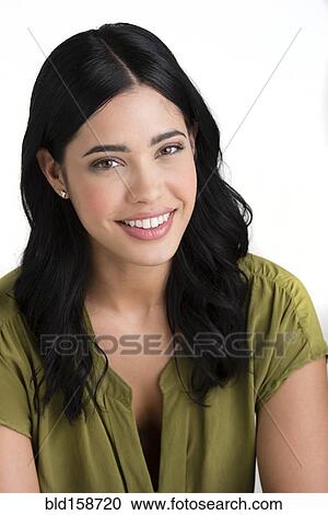 Close up of Hispanic woman smiling View Large Photo Image Stock Image - Close up of Hispanic woman smiling. Fotosearch