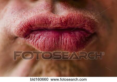 Close up of lips of pouting Caucasian man View Large Photo Image Stock Image - Close up of lips of pouting Caucasian man. Fotosearch