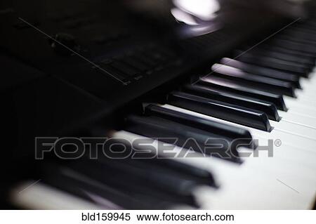 Stock Photography - Close up of piano keys. Fotosearch