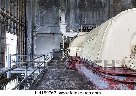 Stock Photo - Industrial steam plant machinery in factory. Fotosearch